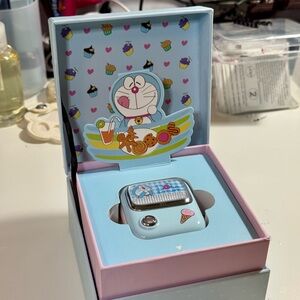 Blue Cartoon-Themed Earbud Headphones